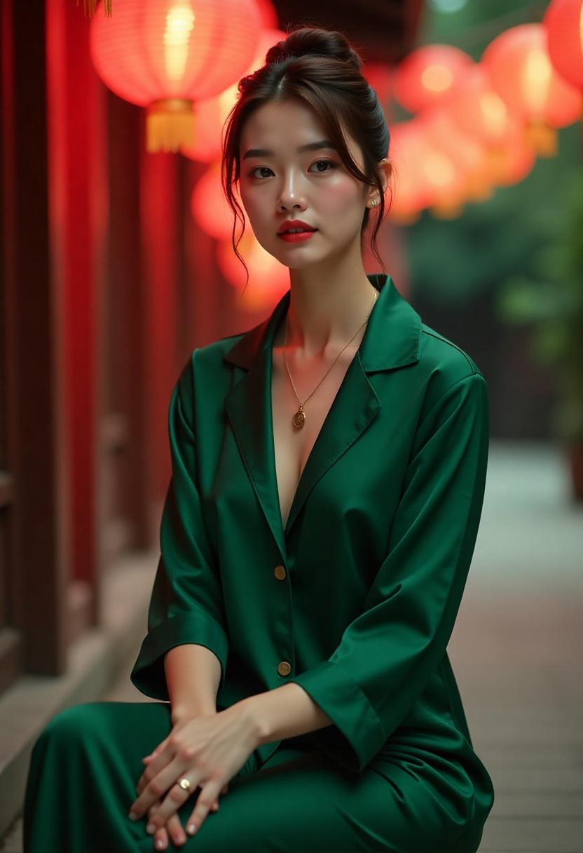 暮色邮差剧照，夜路上的邮政摩托车